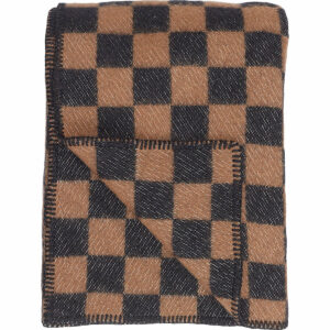 Anno - Arkiivi wool throw, Brown/Black